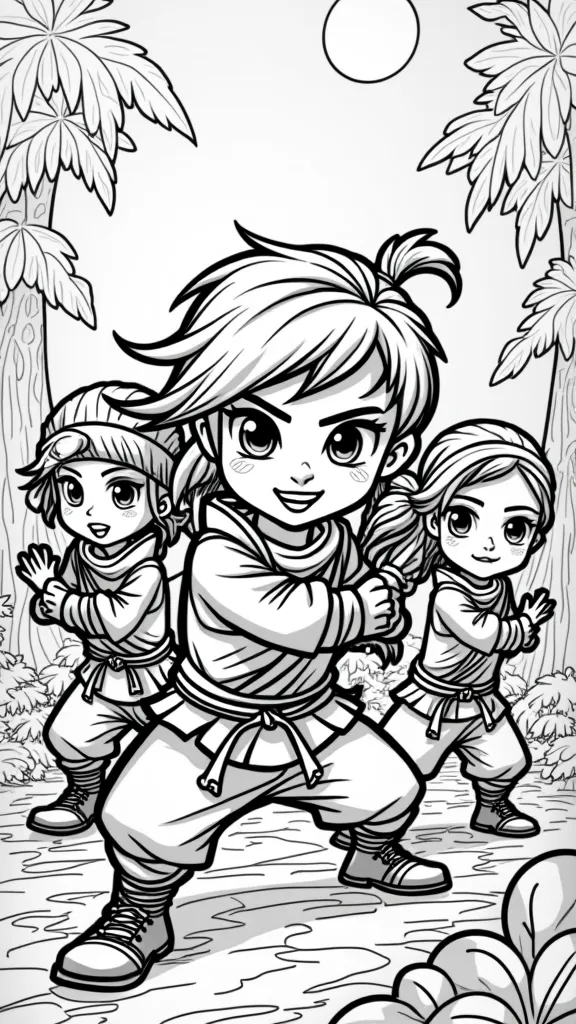 coloriage ninja kidz télévisé